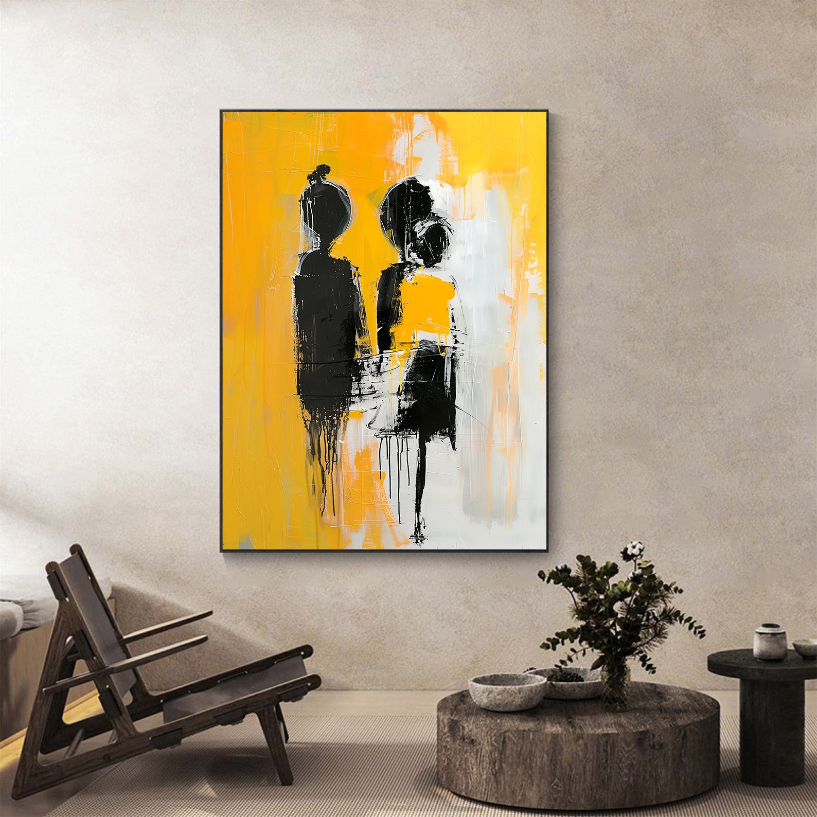 Peinture sur toile – Amour abstrait