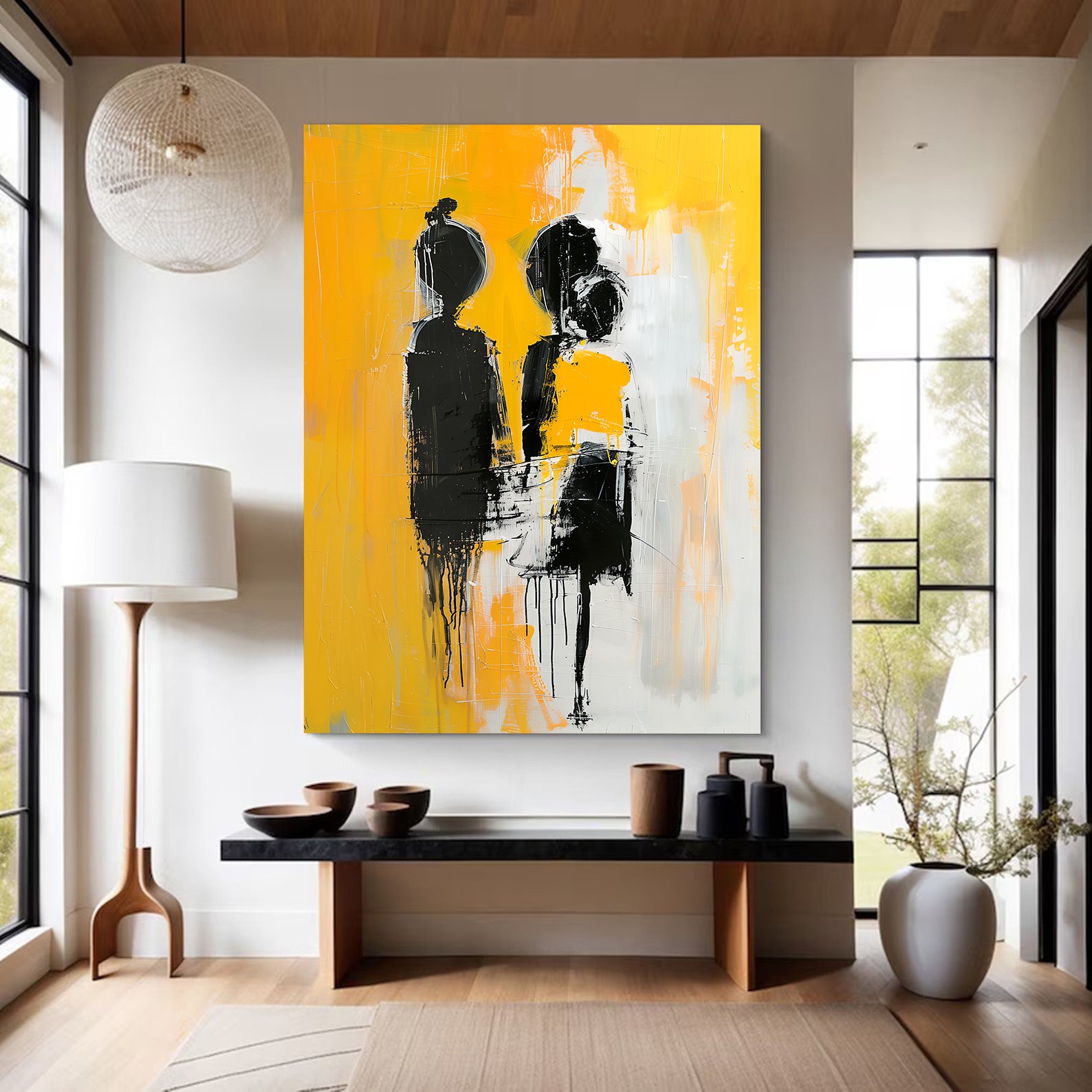 Peinture sur toile – Amour abstrait