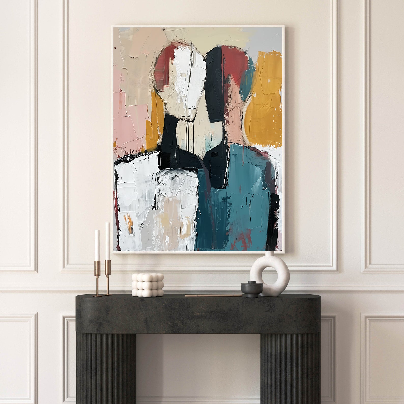 Peinture sur toile – Amour abstrait