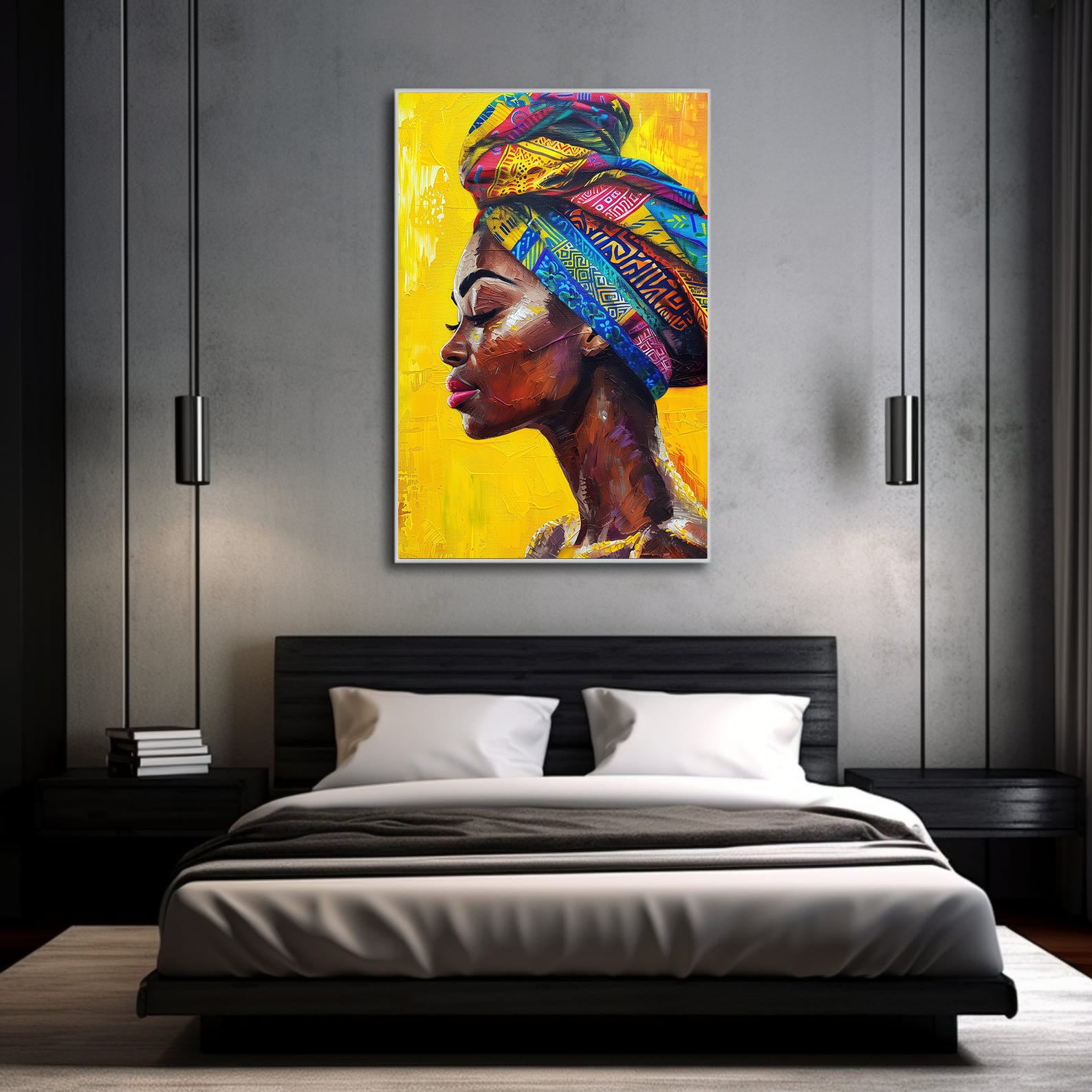 Tablou Canvas - Portret Femeie Africană