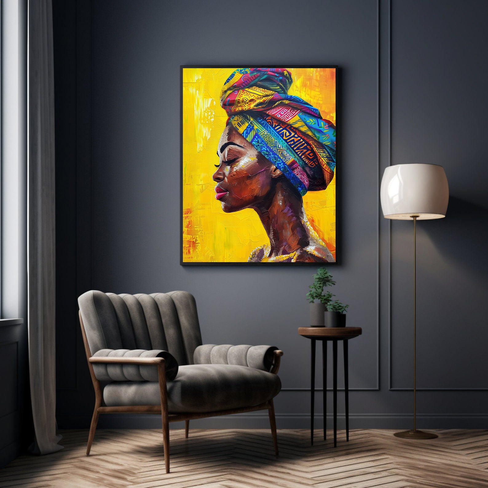 Tablou Canvas - Portret Femeie Africană