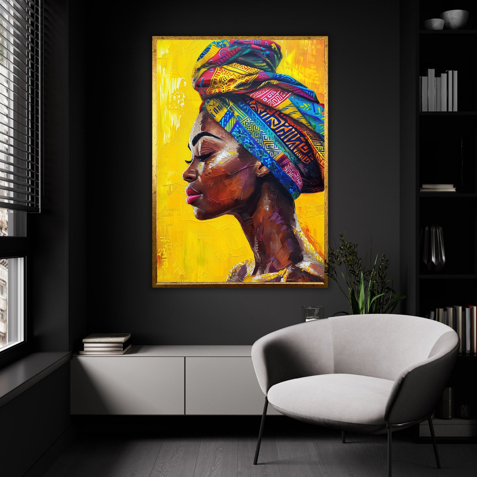 Tablou Canvas - Portret Femeie Africană