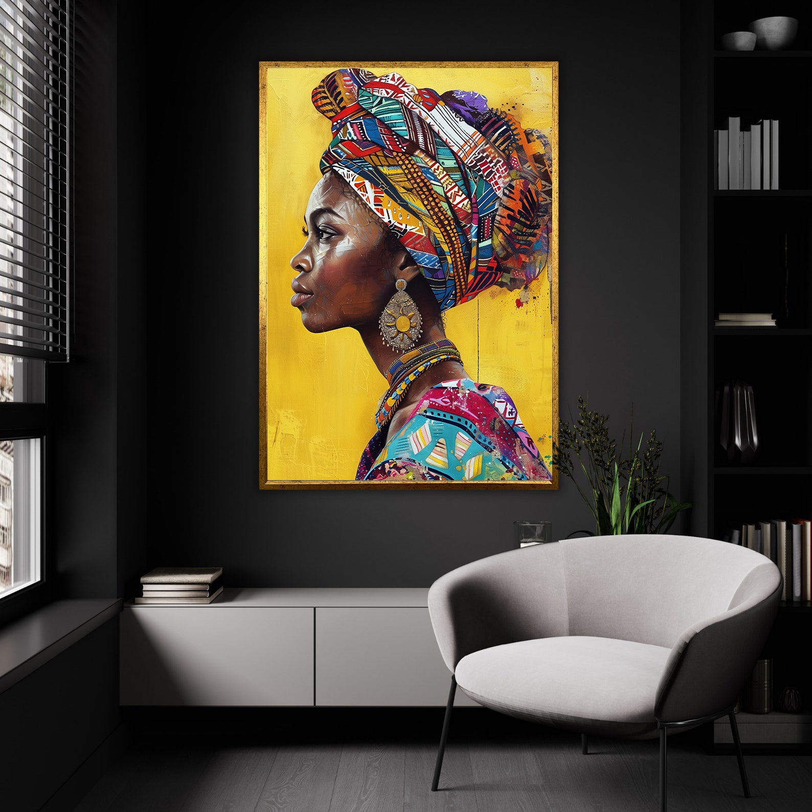 Tablou Canvas - Portret Femeie Africană