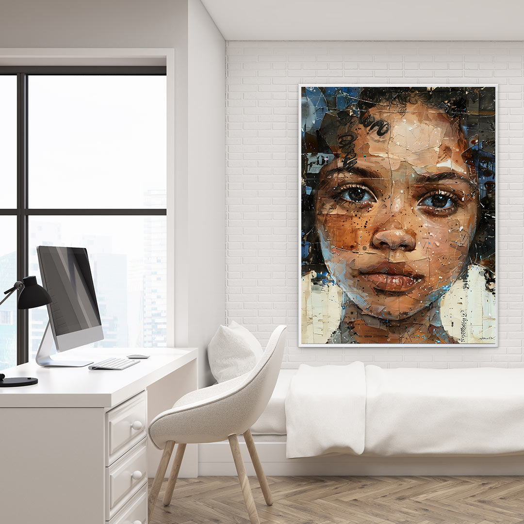 Peinture sur toile - Bougie allumée