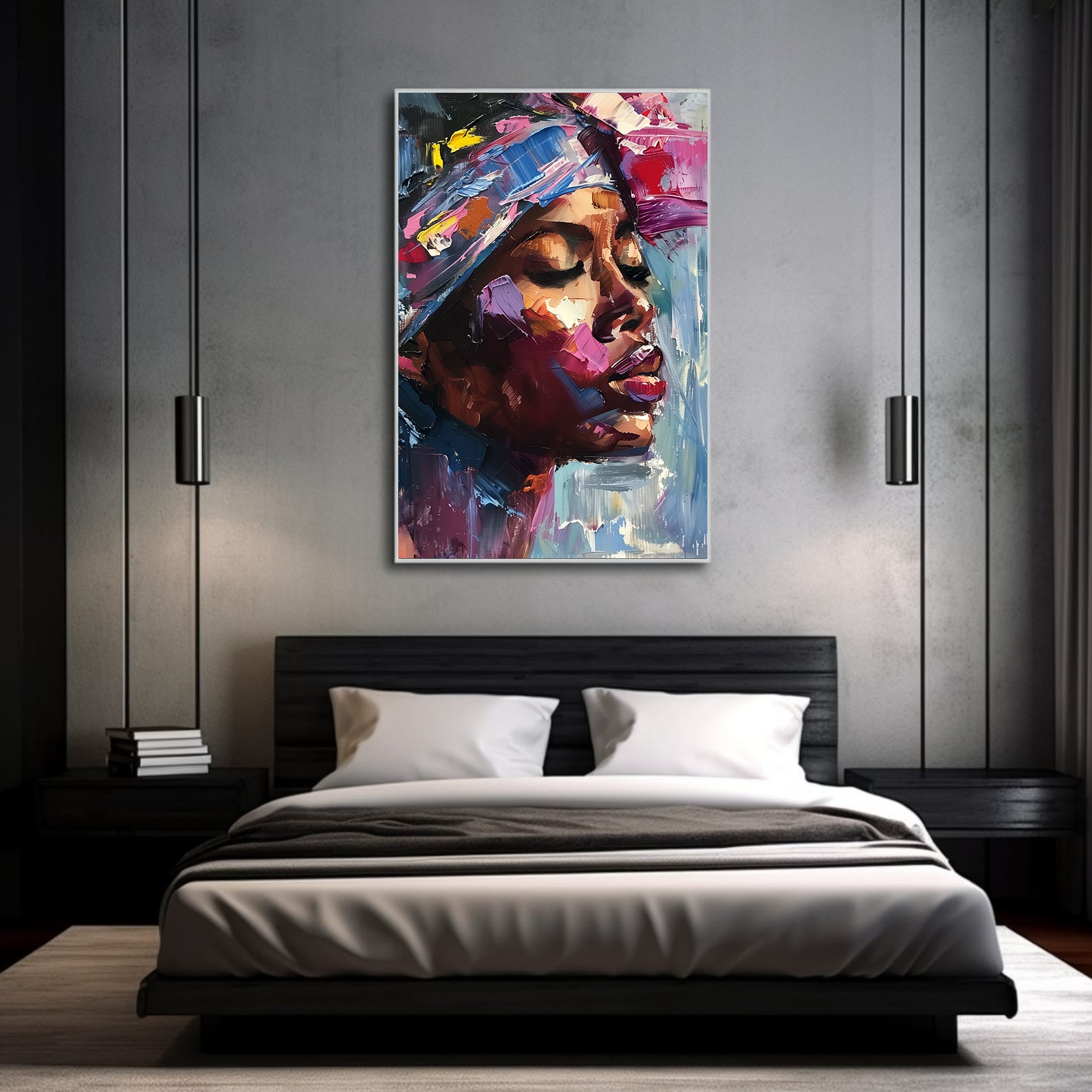 Tablou Canvas - Portret Femeie Africană