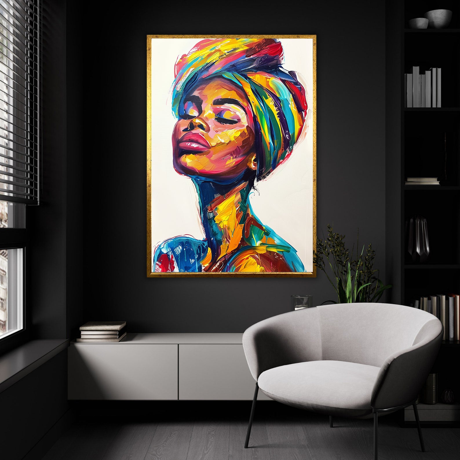 Tablou Canvas - Portret Femeie Africană