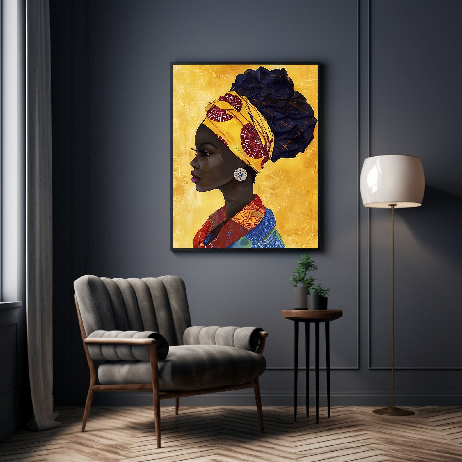 Tablou Canvas - Portret Femeie Africană