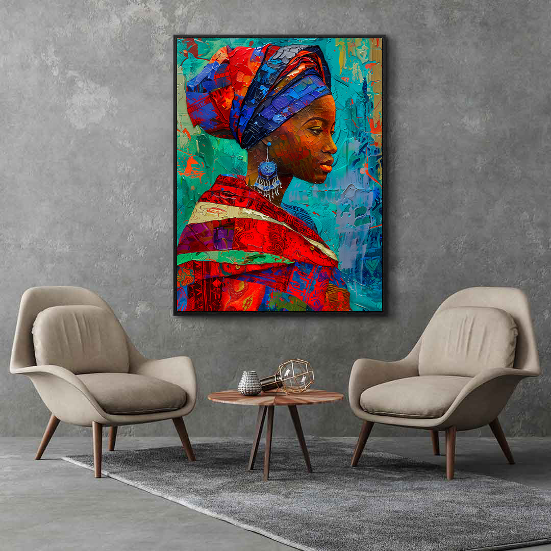 Tablou Canvas - Portret Femeie Africană