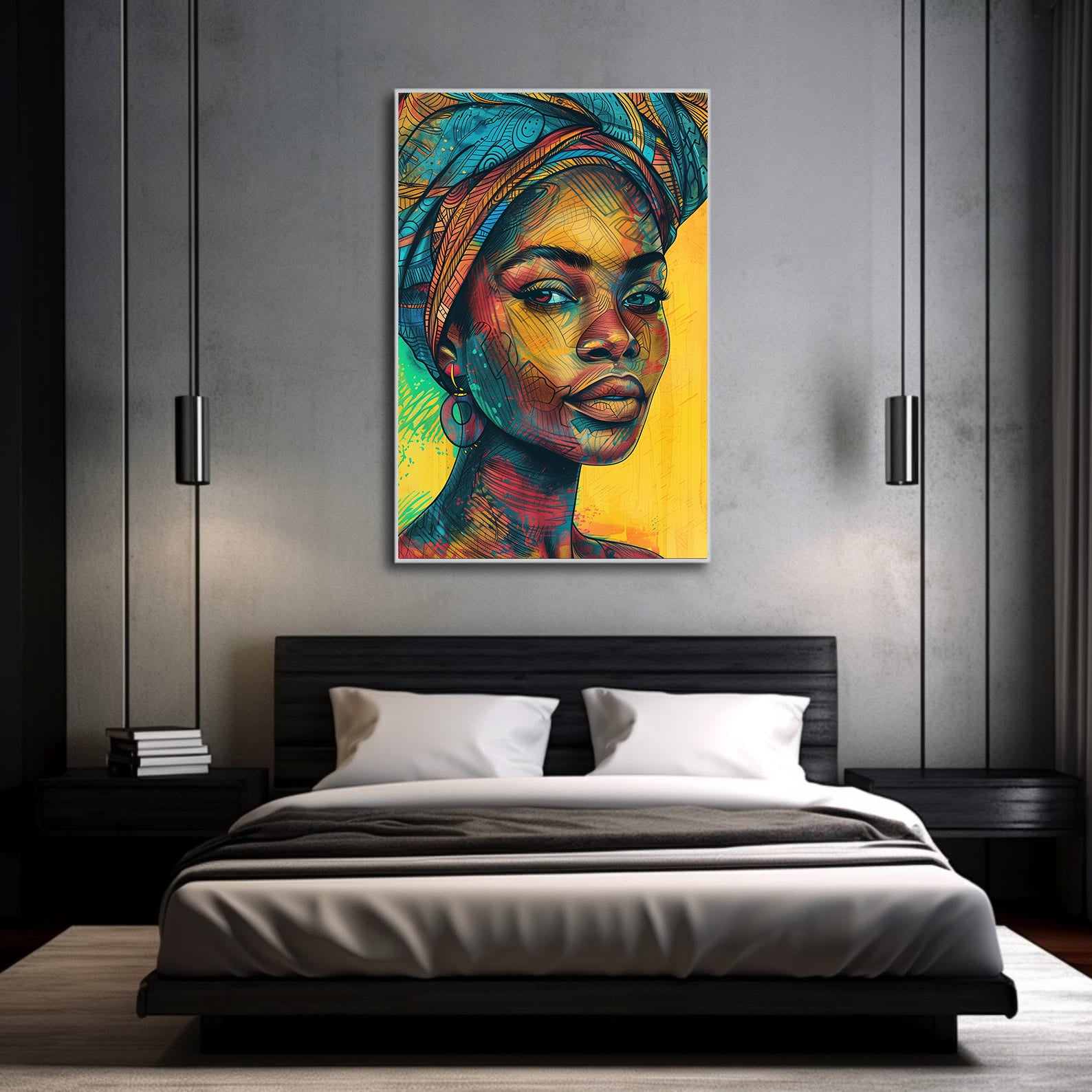 Tablou Canvas - Portret Femeie Africană