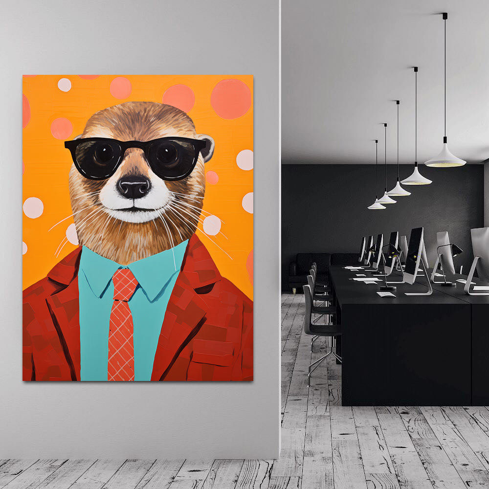 Tablou Canvas - Businessman Otter