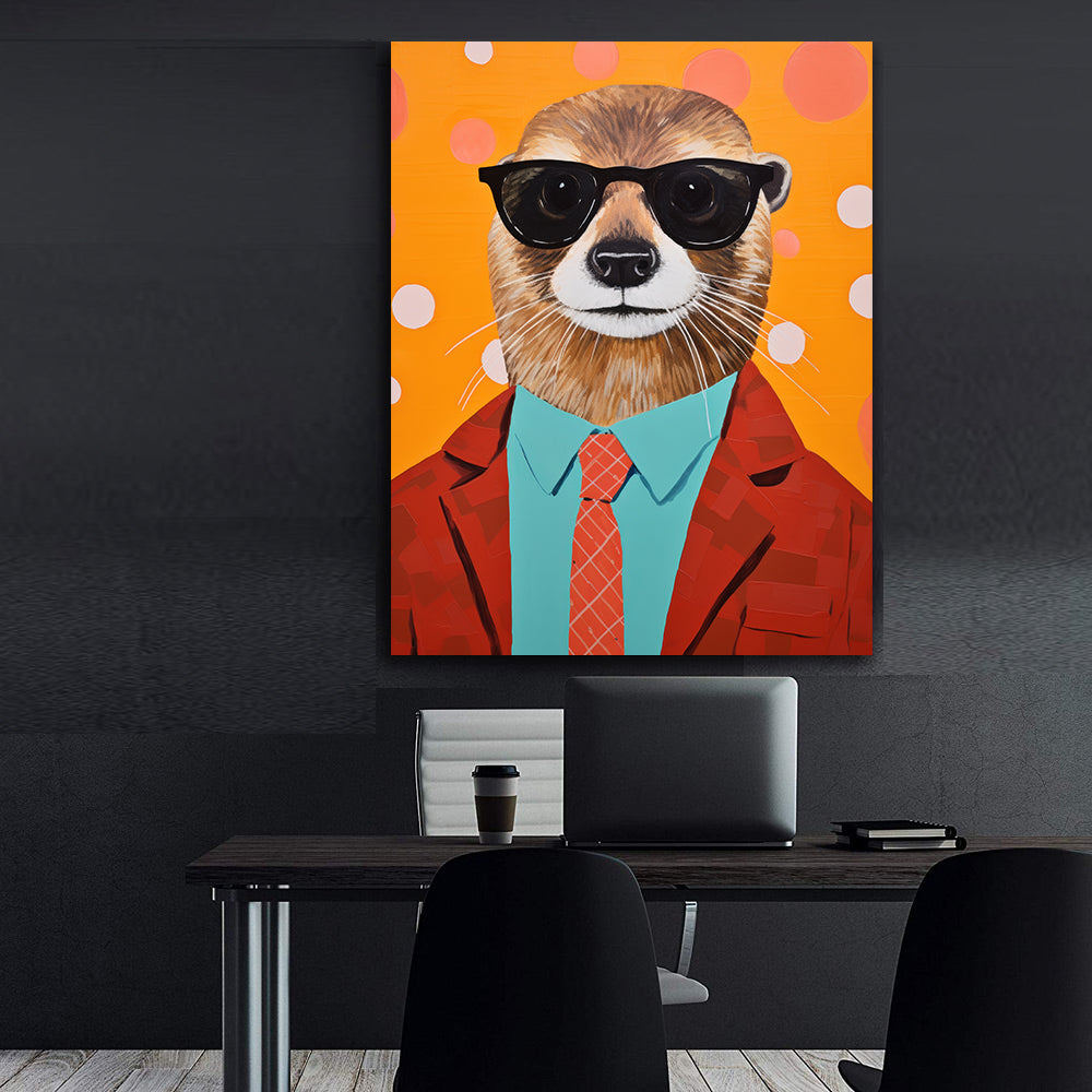 Tablou Canvas - Businessman Otter