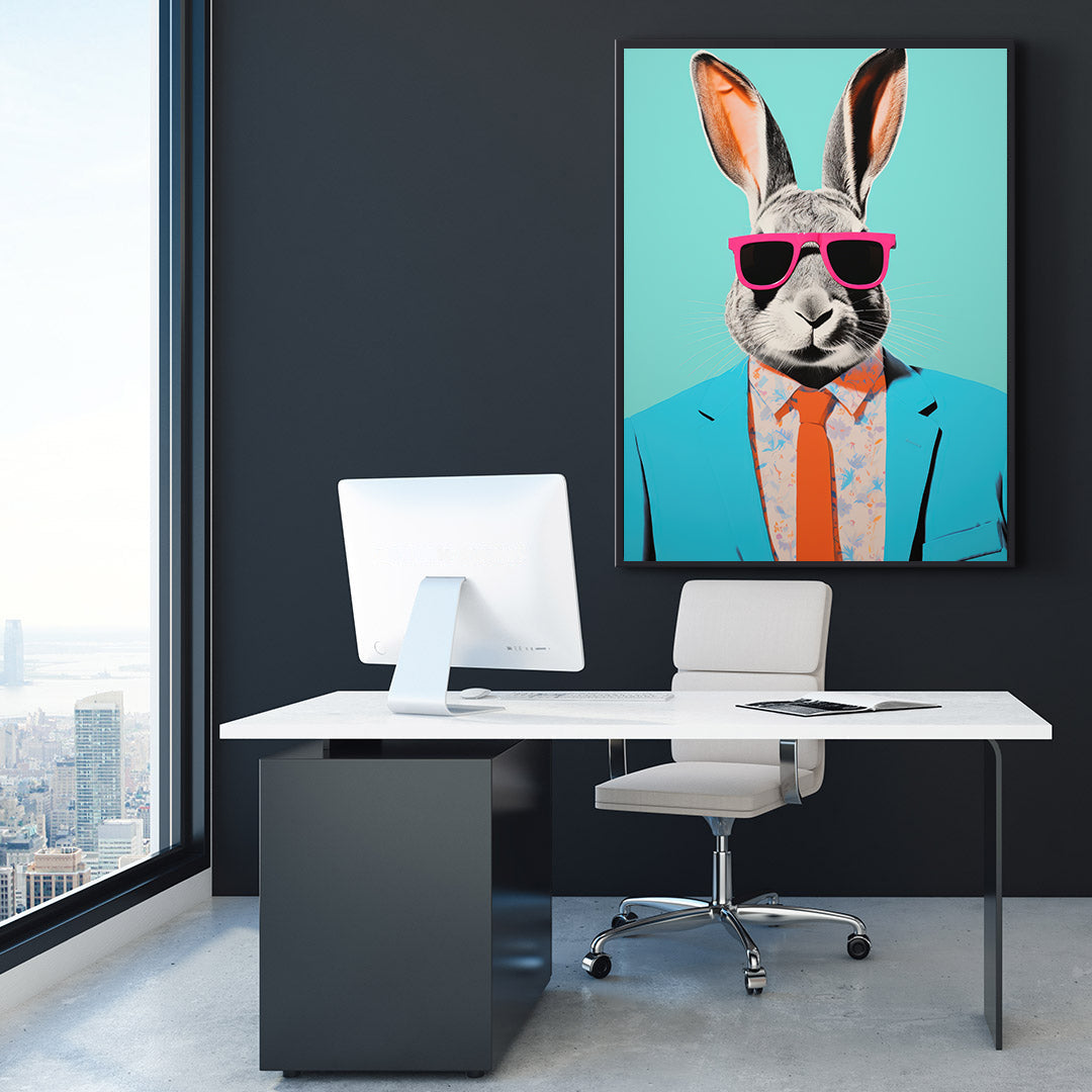 Tablou Canvas - Businessman Bunny