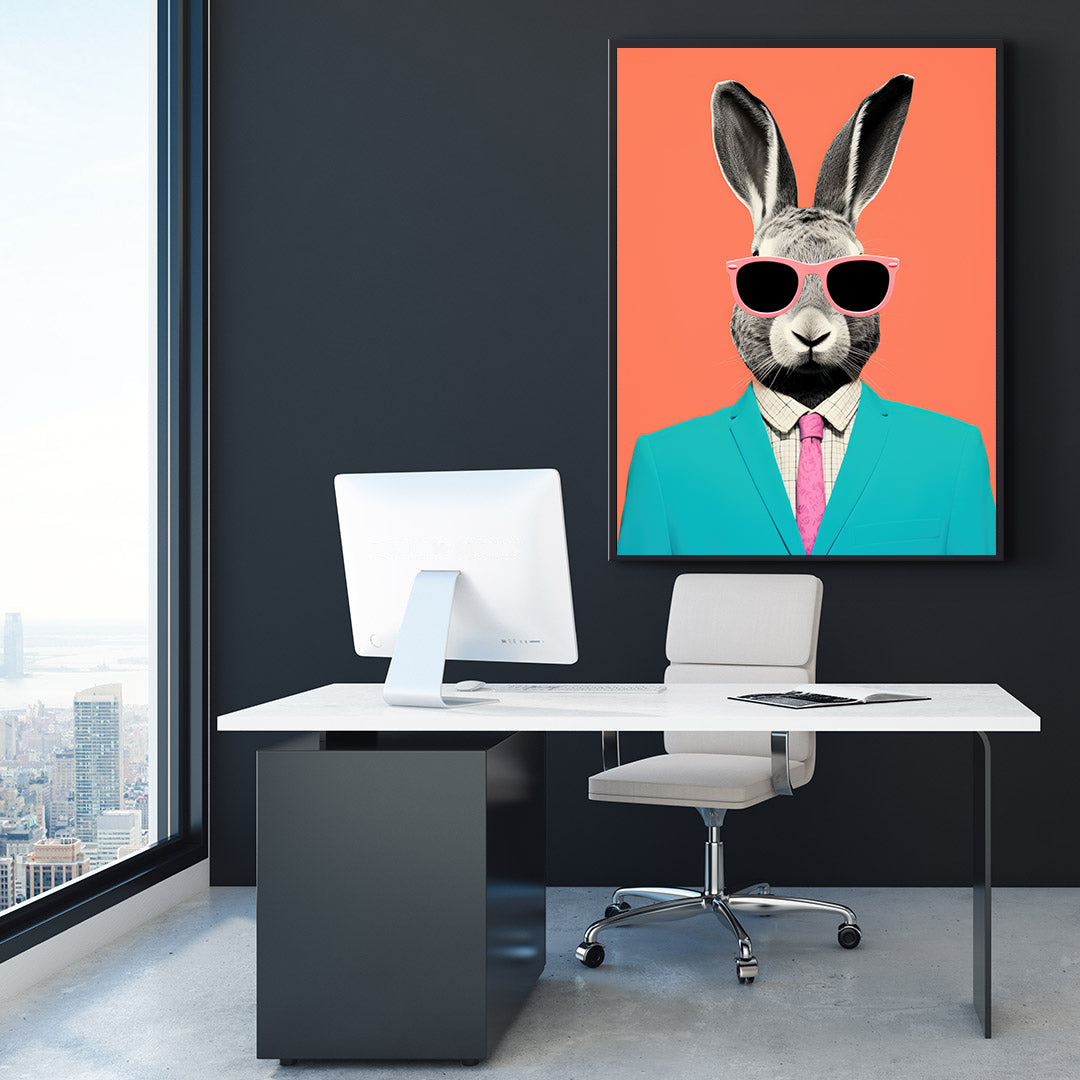 Tablou Canvas - Businessman Bunny