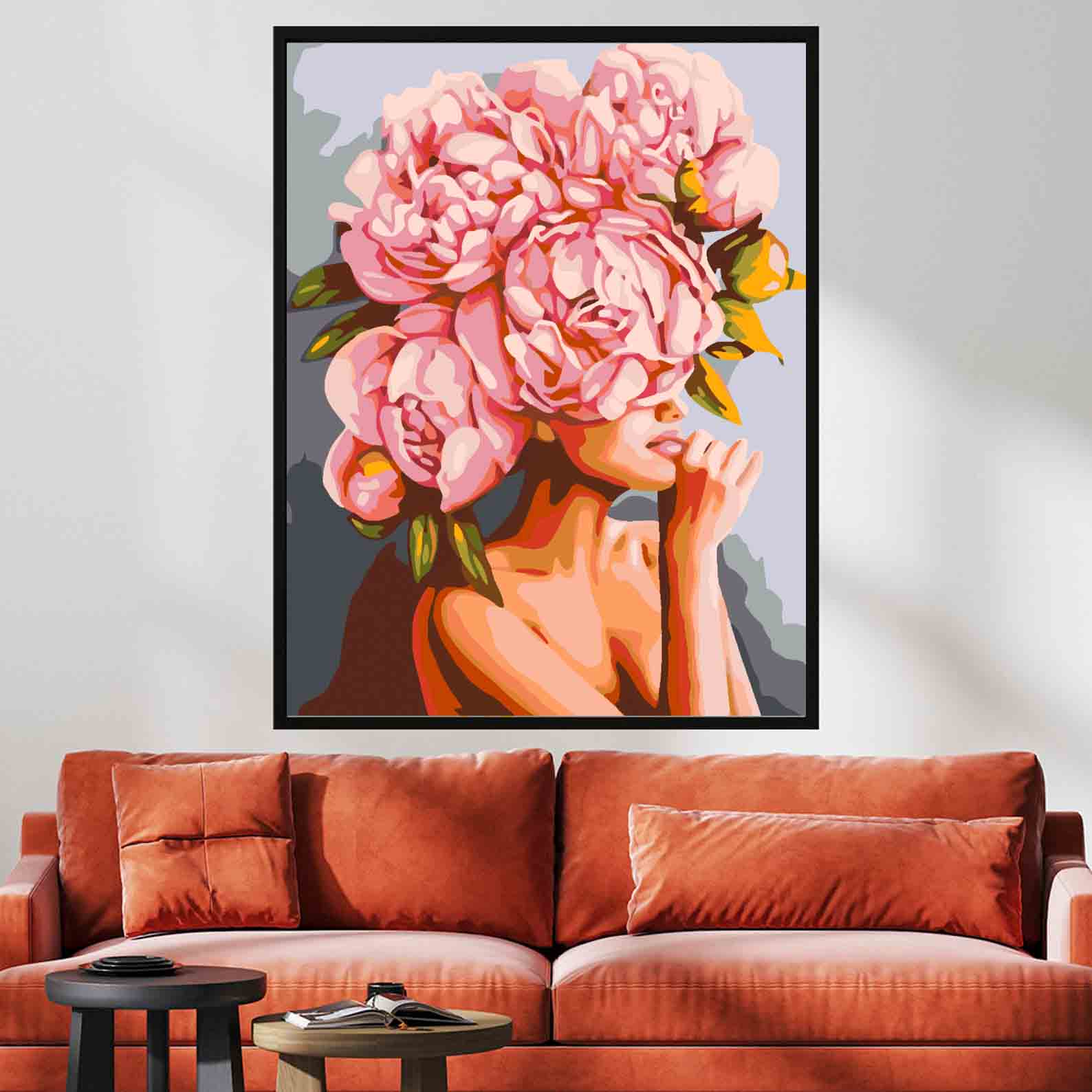 Pictura pe numere - Floral Head 4076