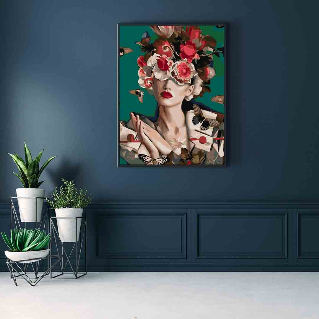 Pictura pe numere - Floral Head 4087