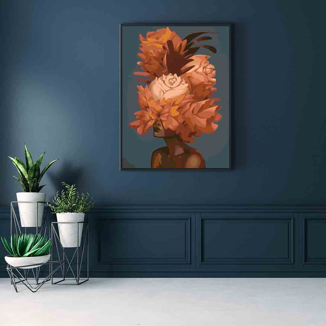 Pictura pe numere - Floral Head 4088