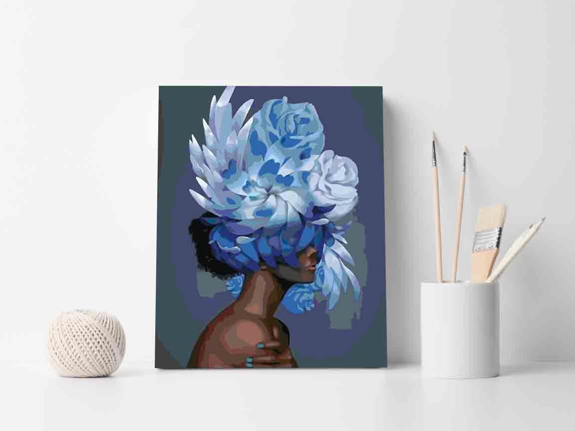 Pictura pe numere - Floral Head 4090