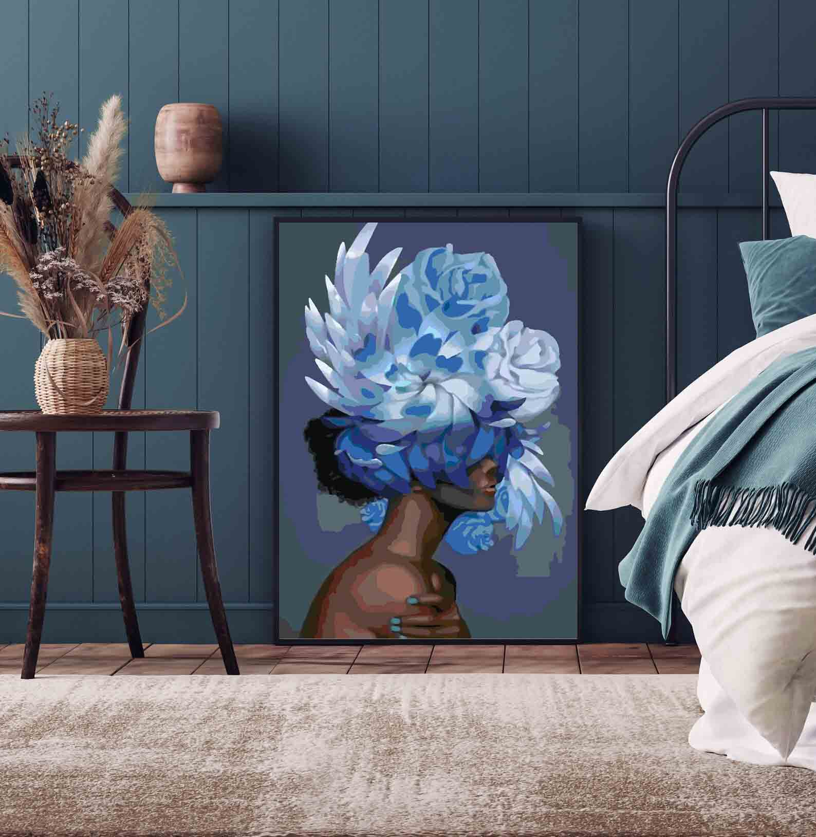 Pictura pe numere - Floral Head 4090