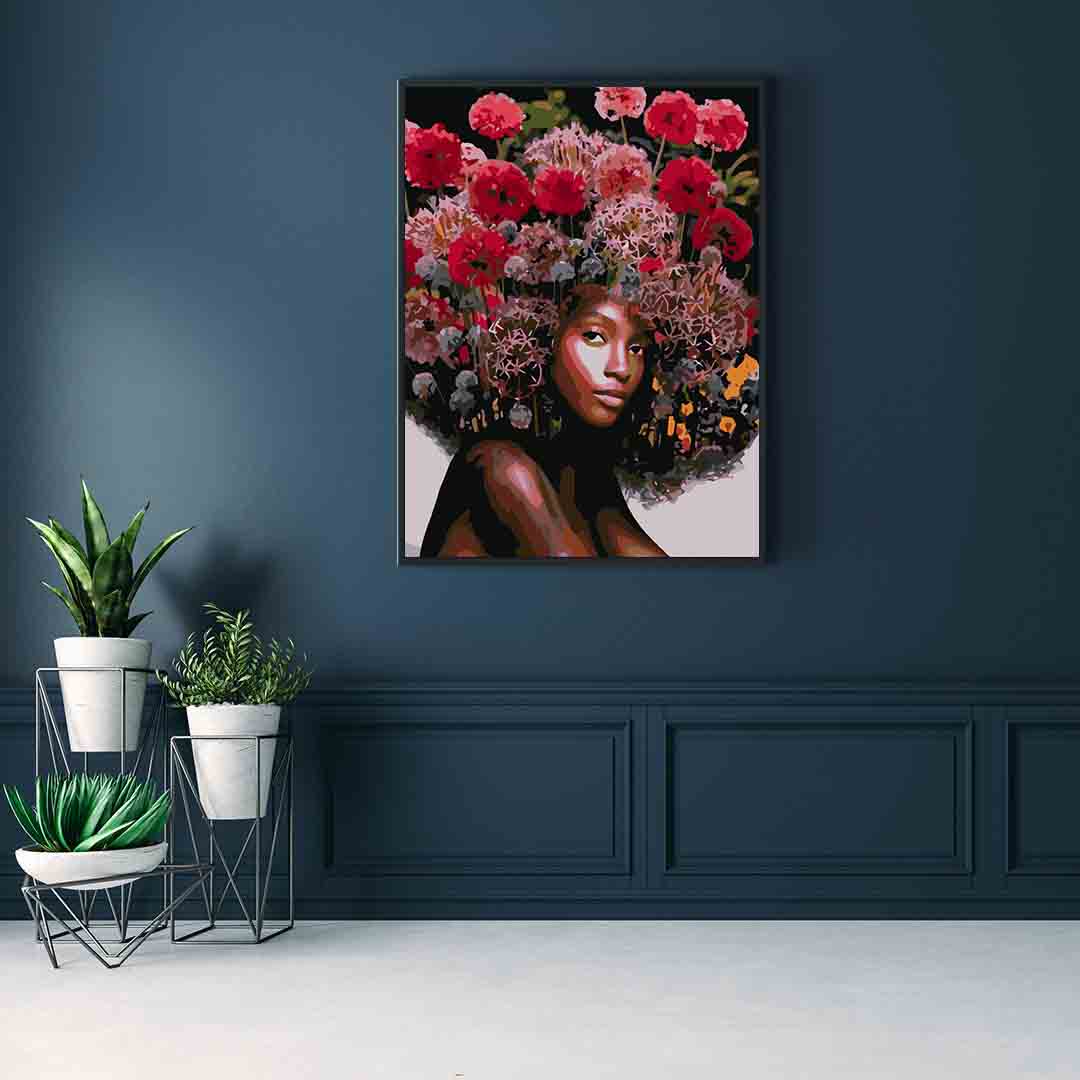 Pictura pe numere - Floral Head 4091