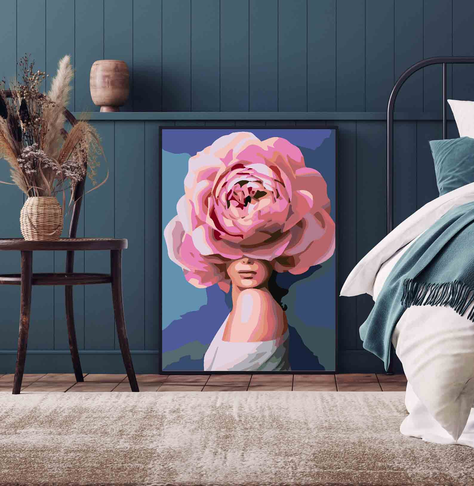 Pictura pe numere - Floral Head 4092