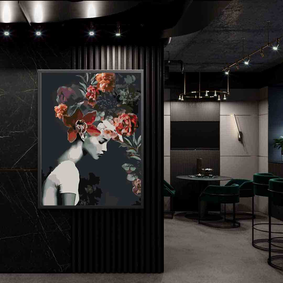 Pictura pe numere - Floral Head 4094