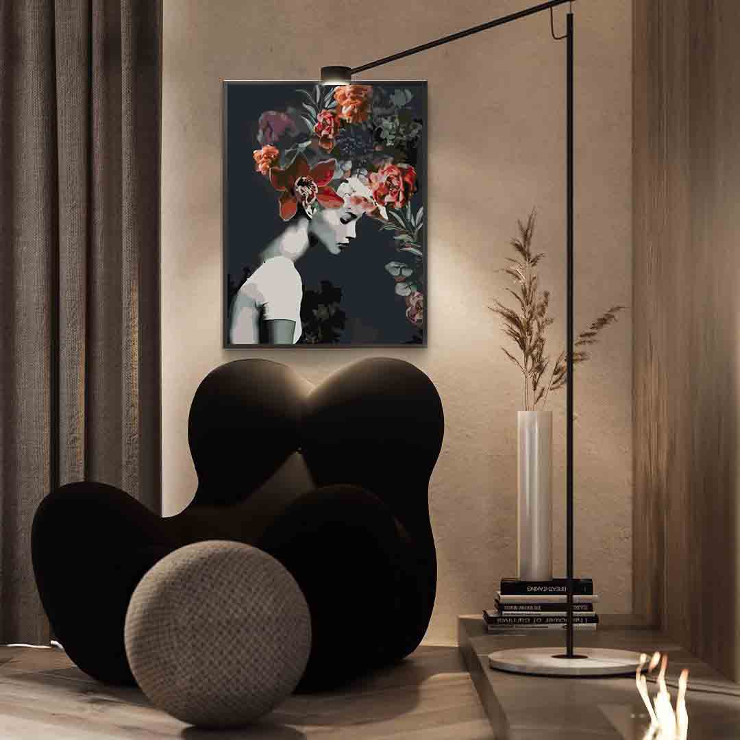 Pictura pe numere - Floral Head 4094