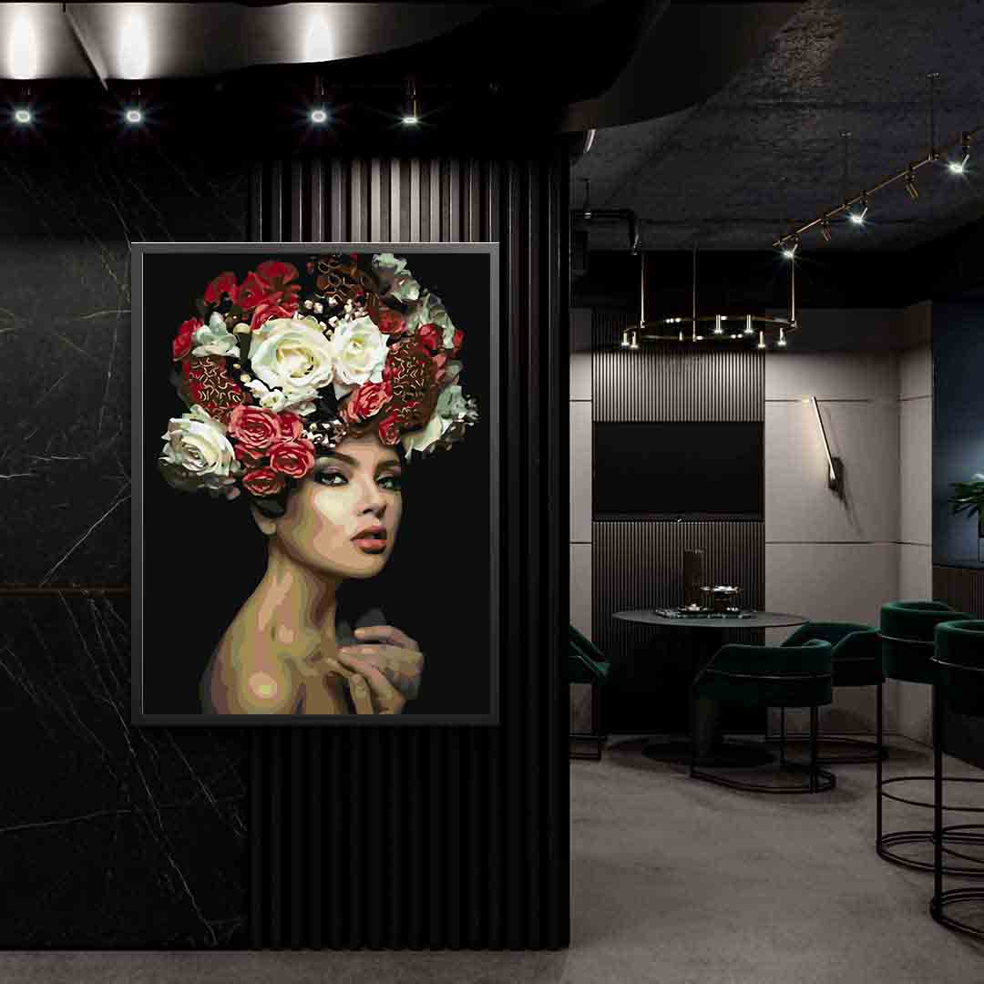 Pictura pe numere - Floral Head 4095