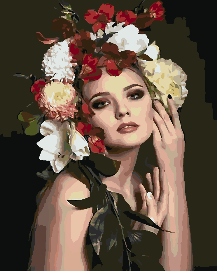 Pictura pe numere - Floral Head 4097