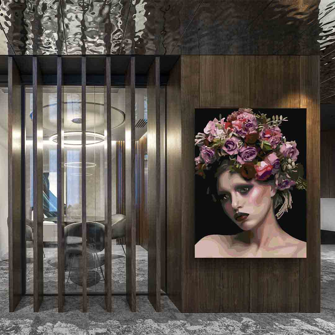 Pictura pe numere - Floral Head 4099
