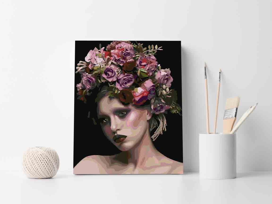 Pictura pe numere - Floral Head 4099