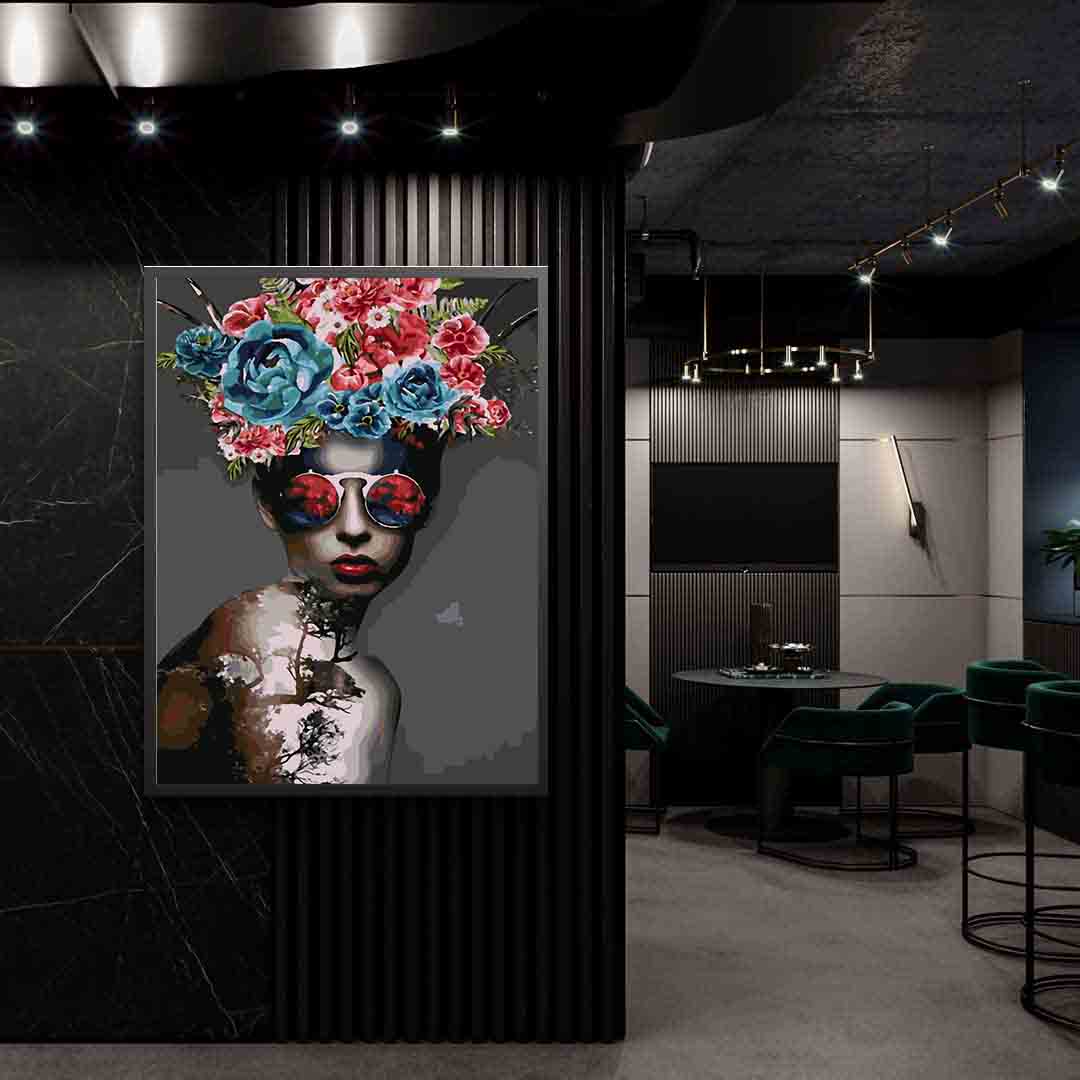 Pictura pe numere - Floral Head 4102