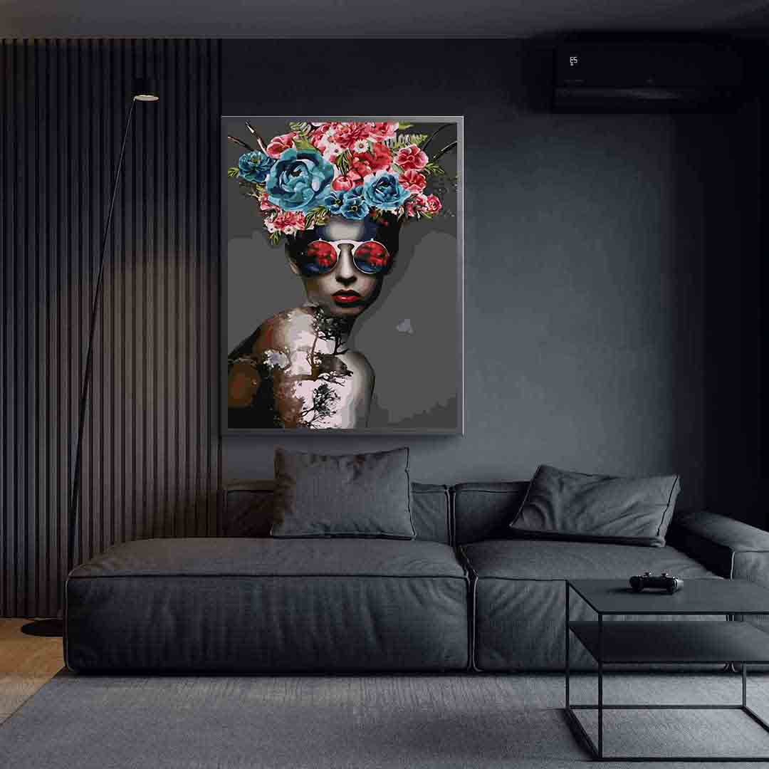 Pictura pe numere - Floral Head 4102