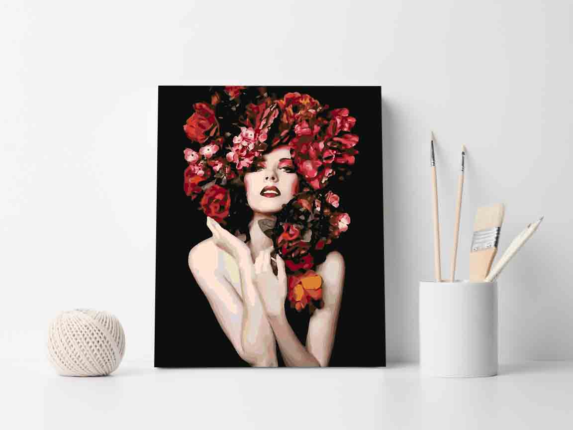 Pictura pe numere - Floral Head 4103