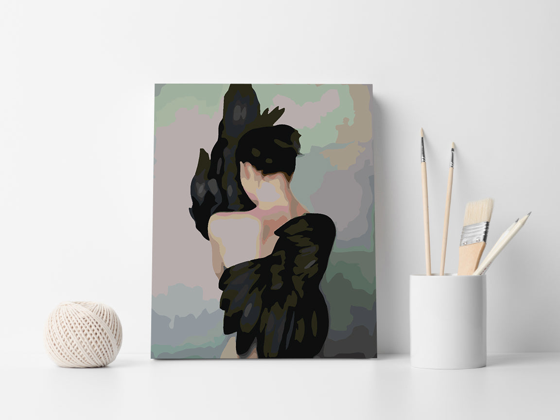Peinture par numéros - Fille avec des ailes 4106