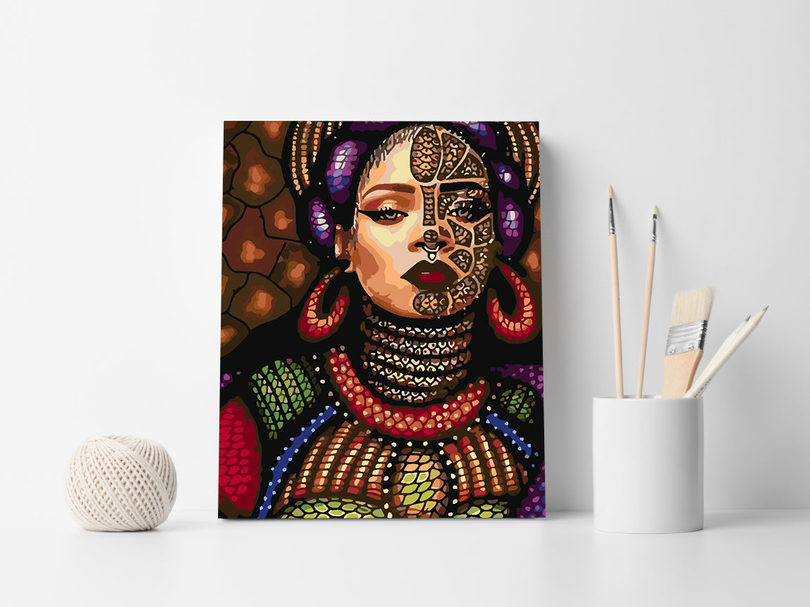 Peinture par numéros - Portrait de fille 4115