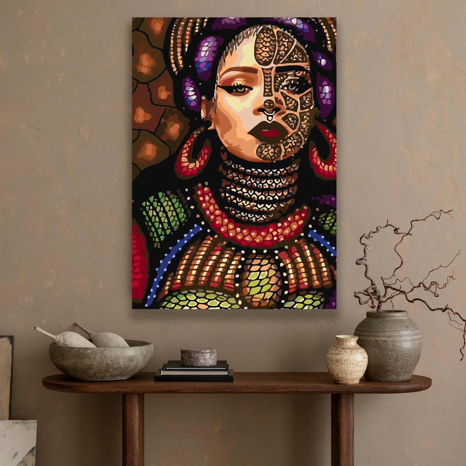 Peinture par numéros - Portrait de fille 4115