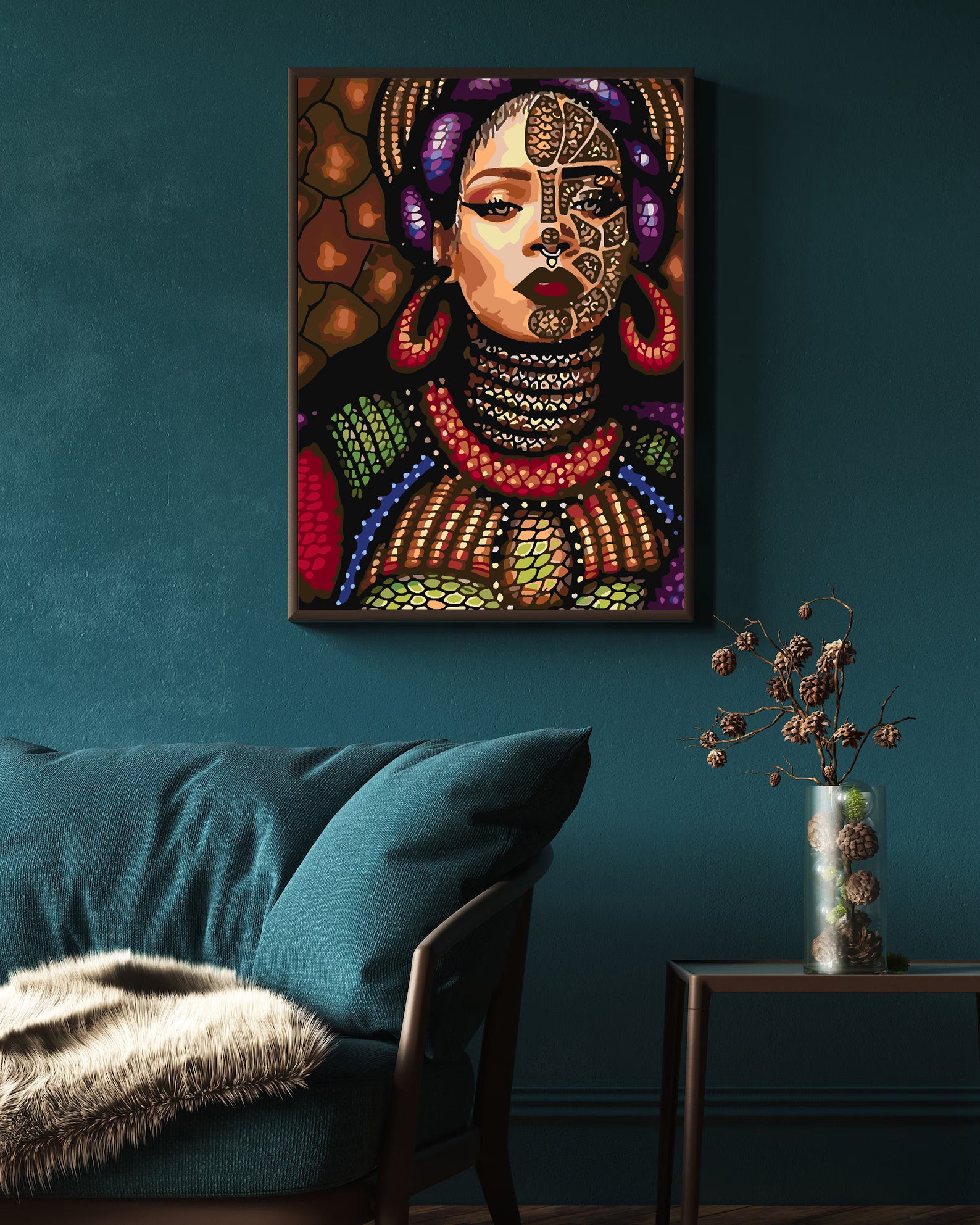 Peinture par numéros - Portrait de fille 4115