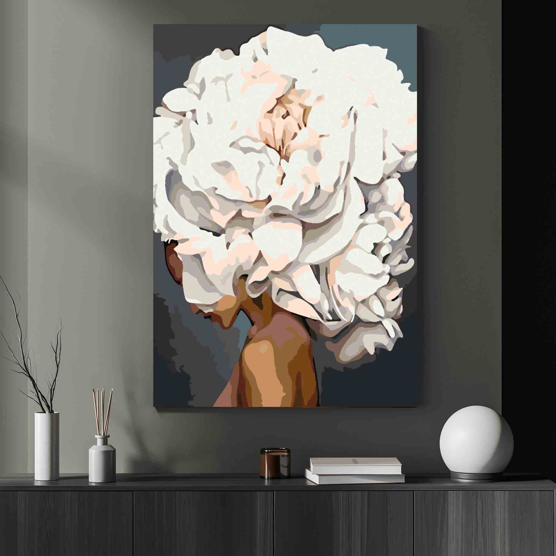 Pictura pe numere - Floral Head 4135