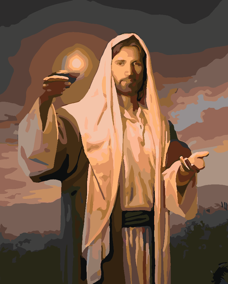 Pictura pe numere - Isus Hristos 4174