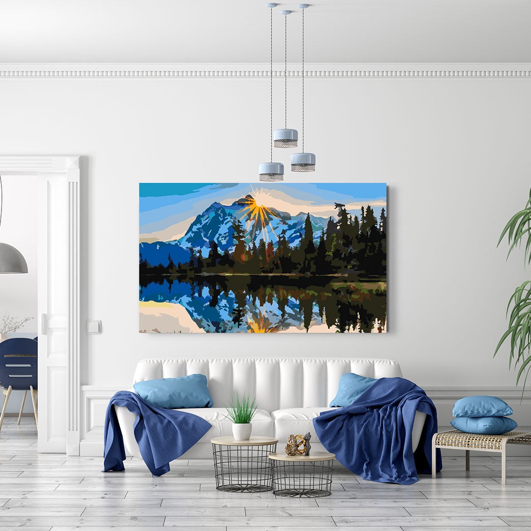 Peinture par numéros - Paysage de montagne 4211