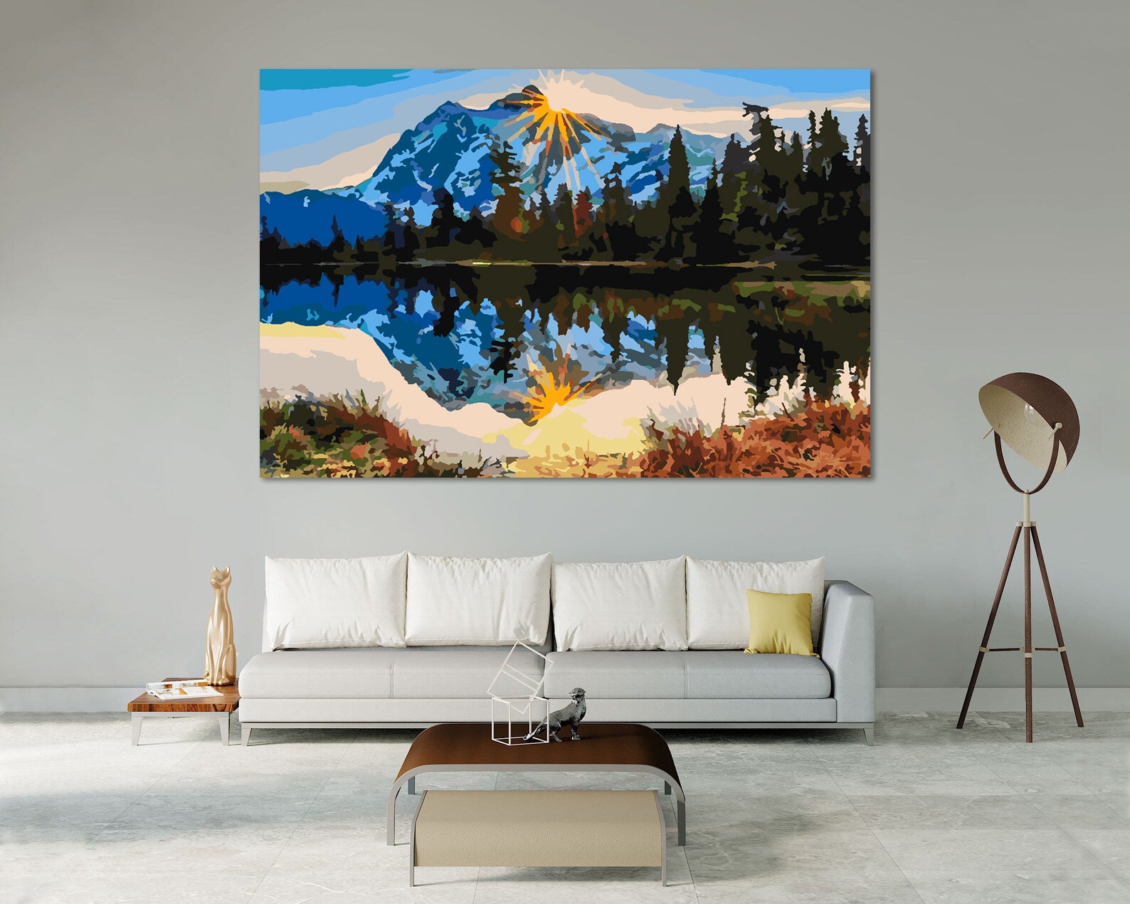 Peinture par numéros - Paysage de montagne 4211