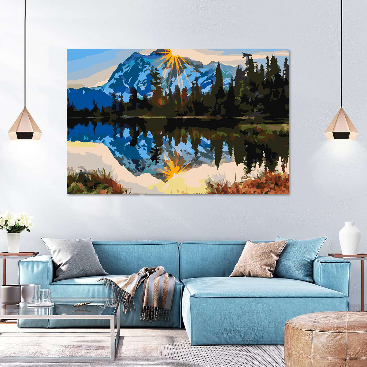 Peinture par numéros - Paysage de montagne 4211