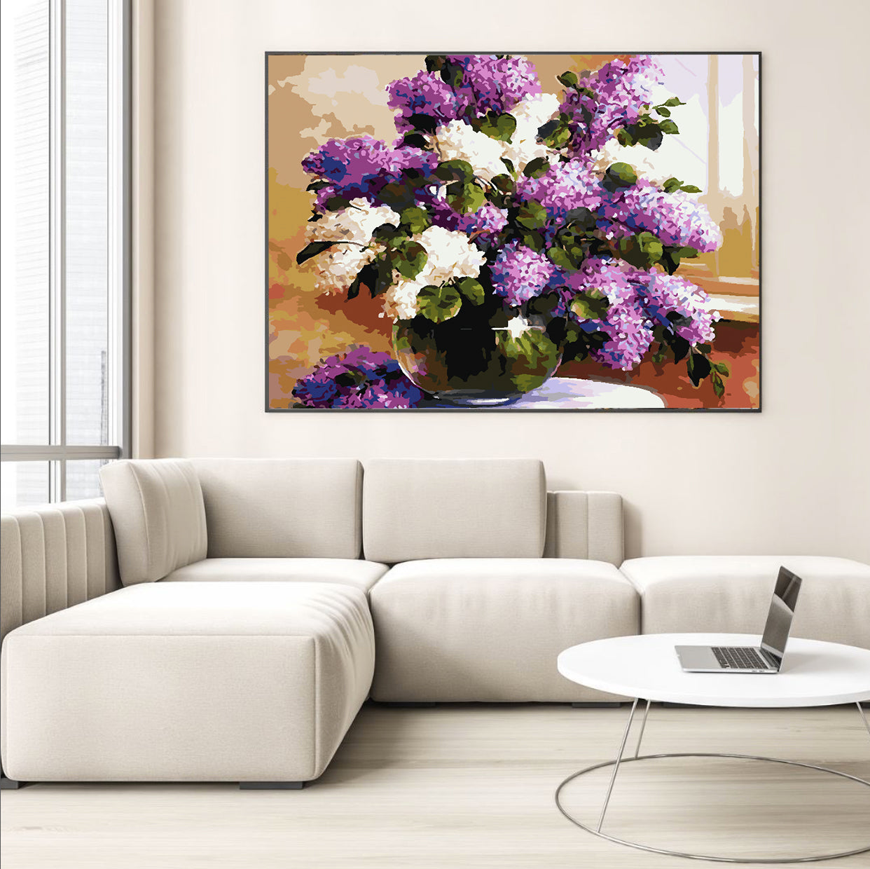 Peinture par numéros - Fleurs dans un vase 4218