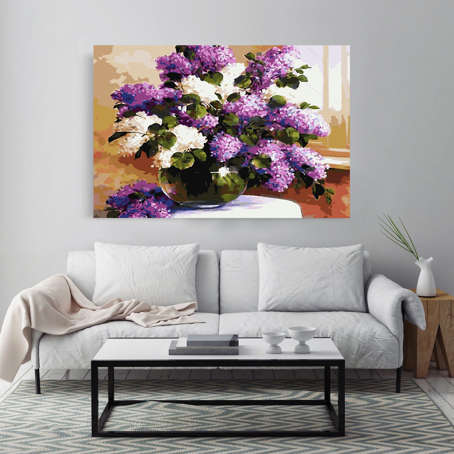 Peinture par numéros - Fleurs dans un vase 4218