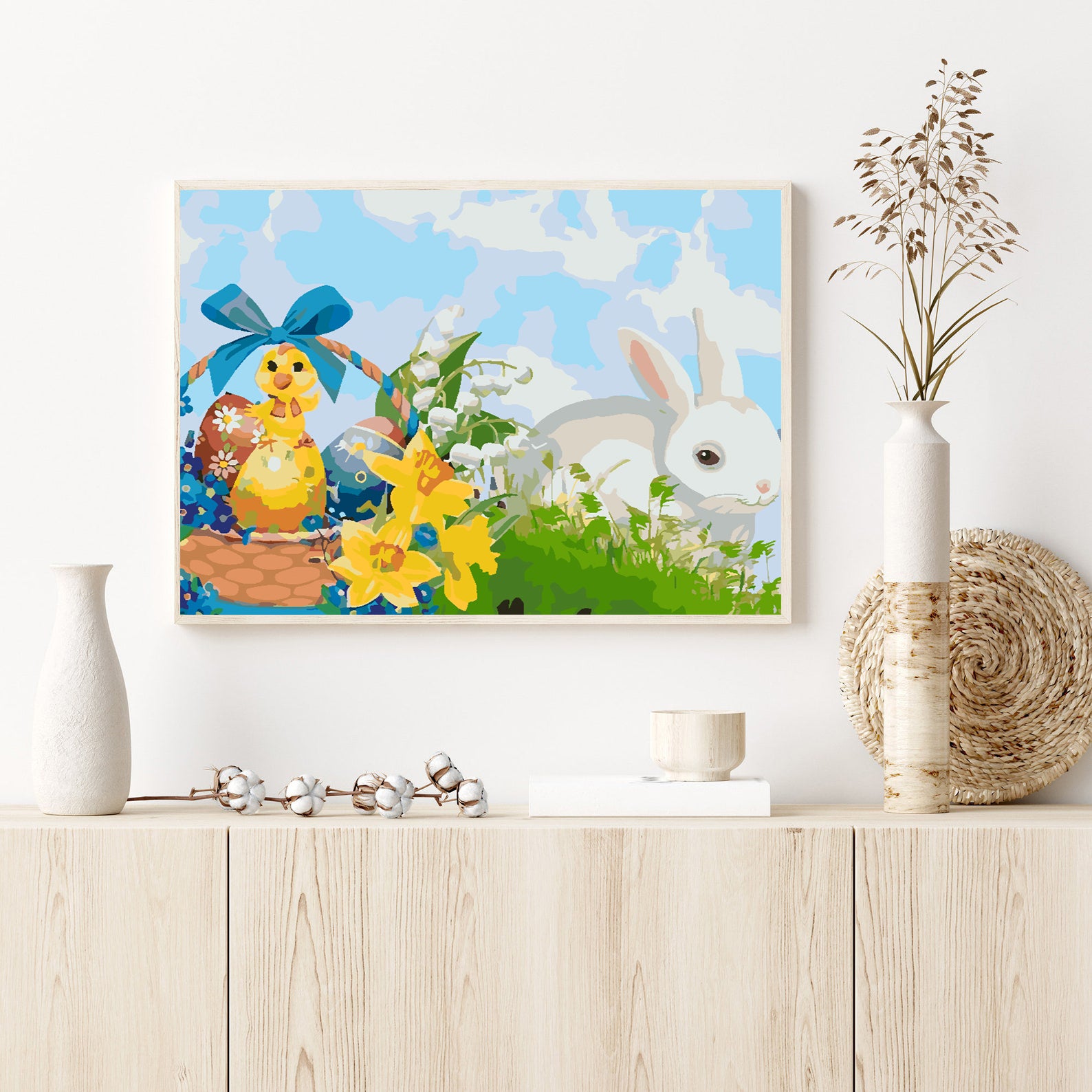 Peinture par numéros - Lapin de Pâques 4245