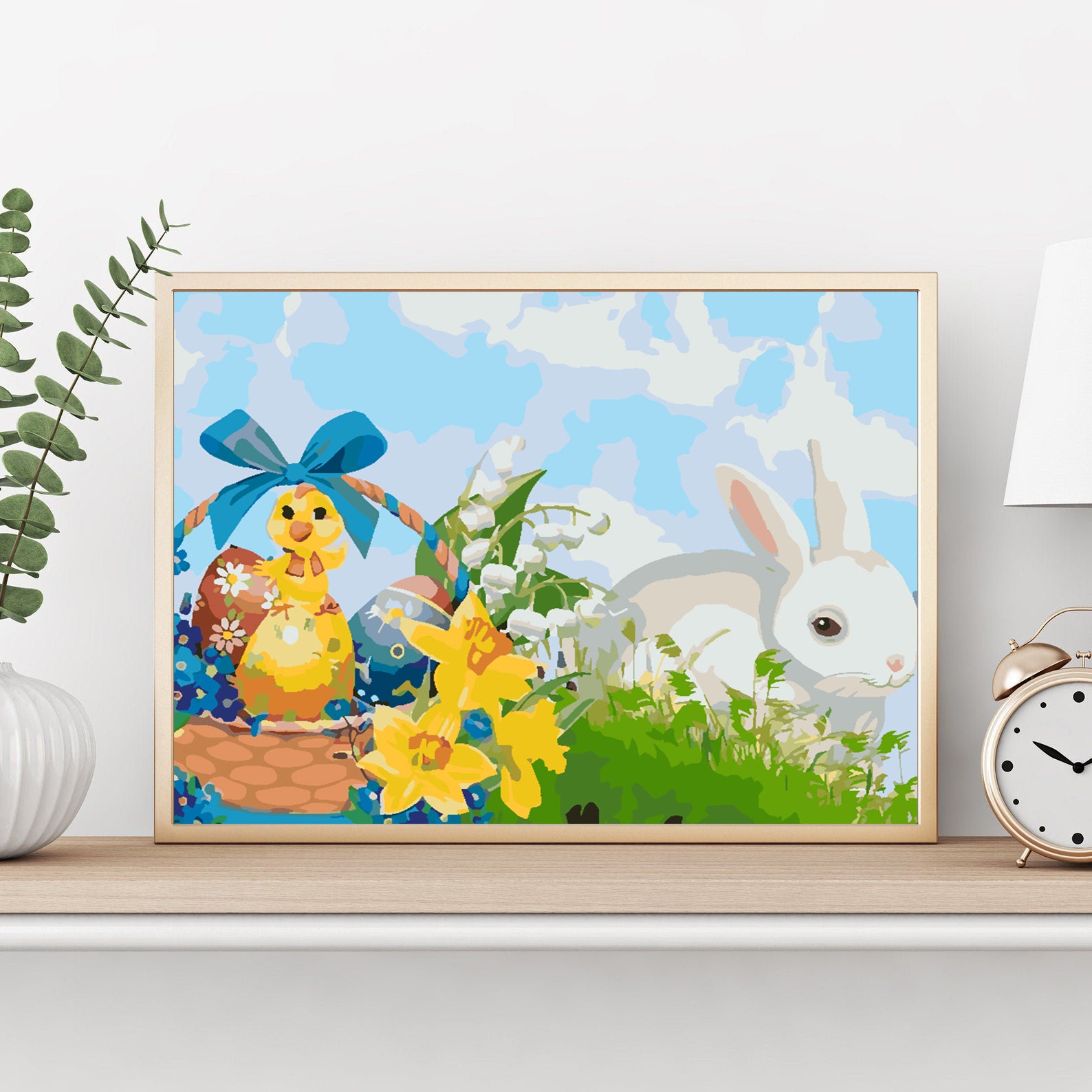 Peinture par numéros - Lapin de Pâques 4245