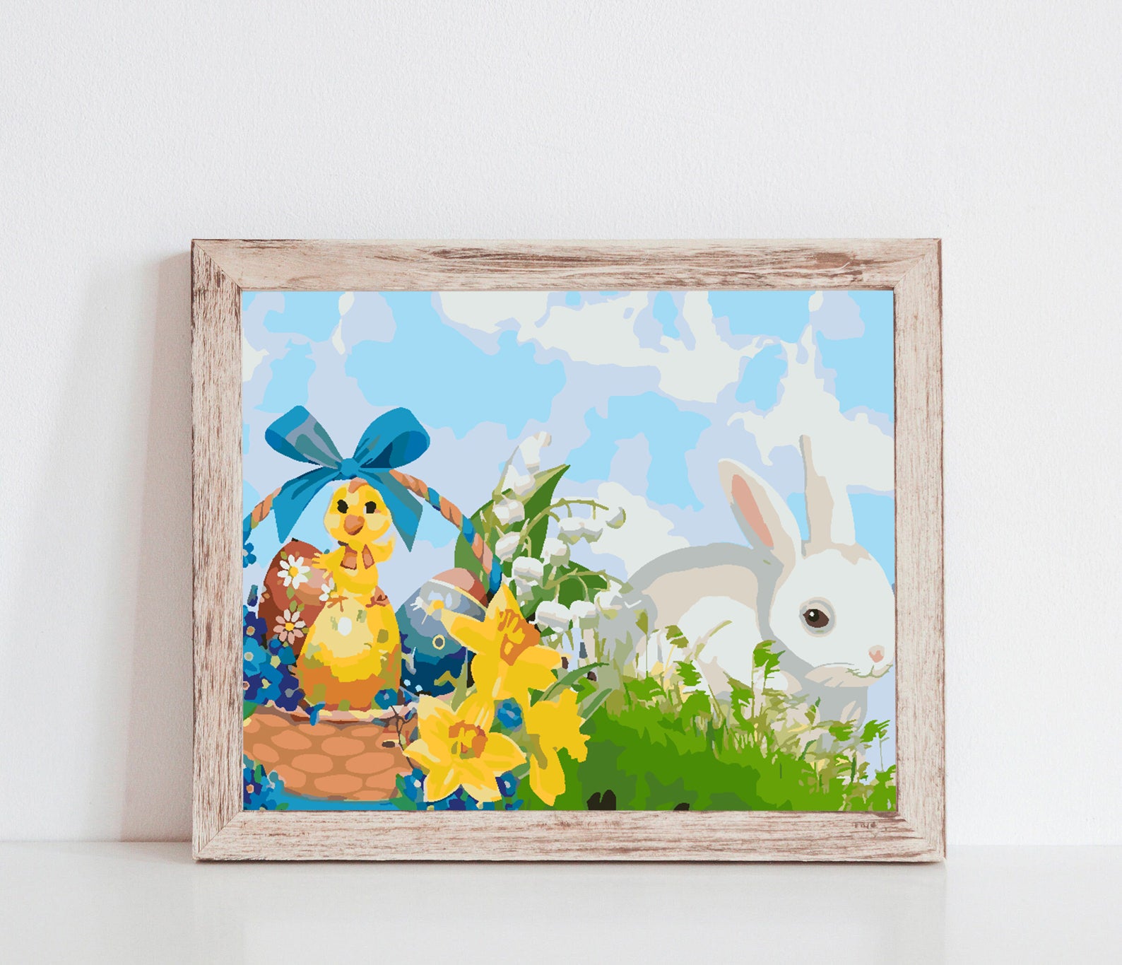 Peinture par numéros - Lapin de Pâques 4245