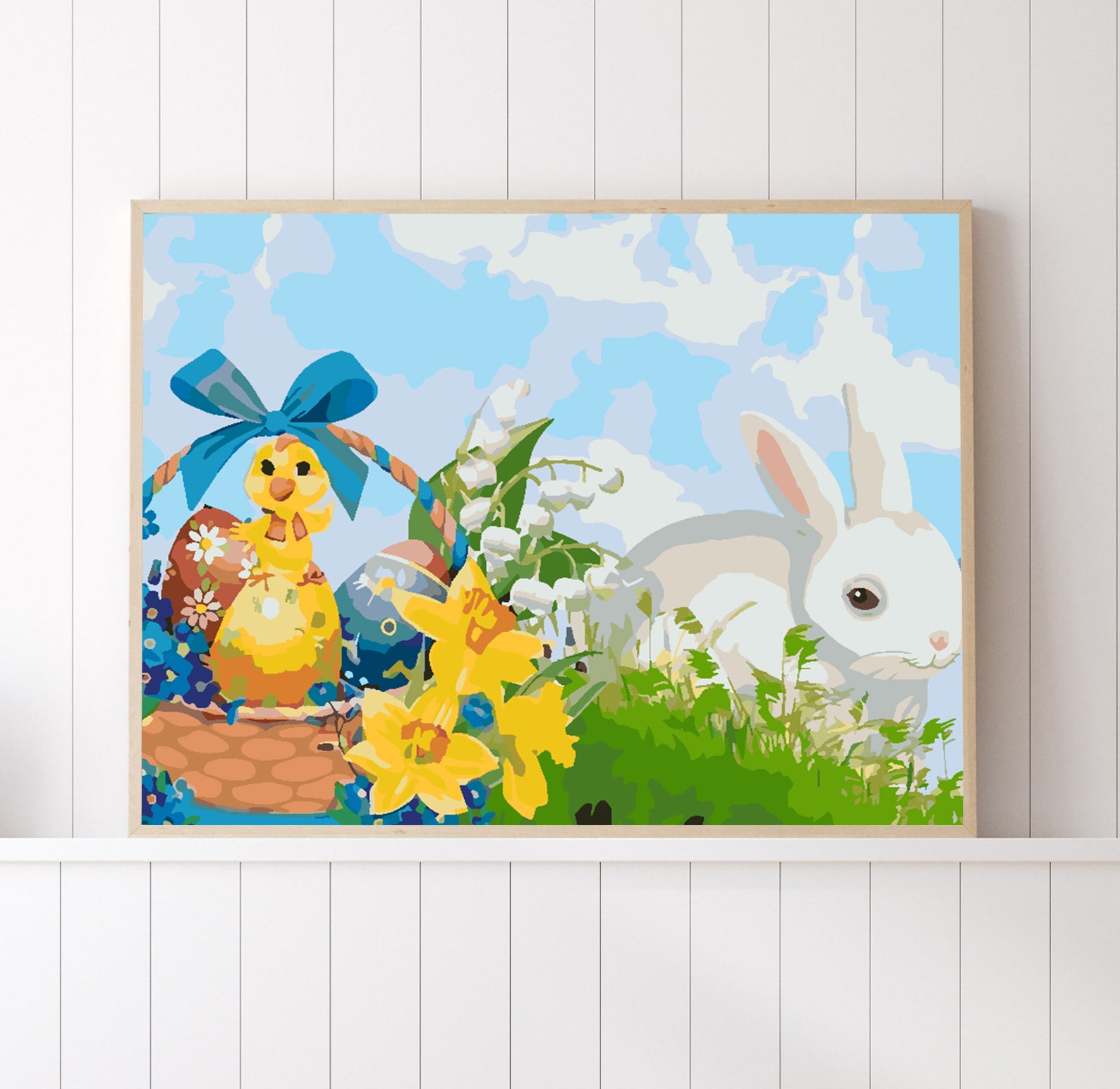 Peinture par numéros - Lapin de Pâques 4245