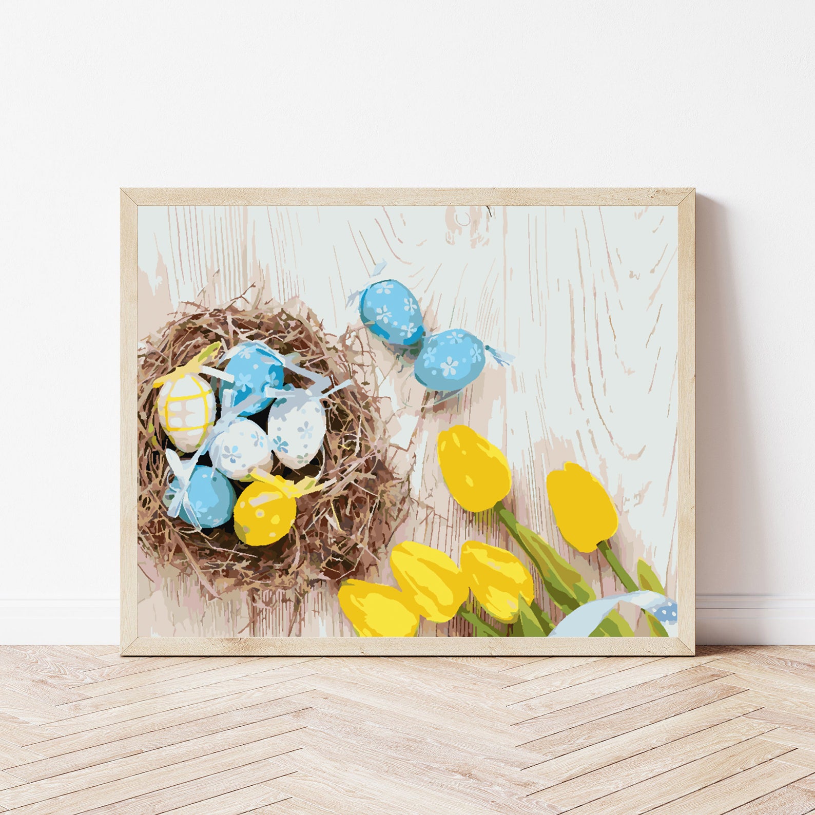 Peinture par numéros - Oeufs de Pâques et Tulipes 4301