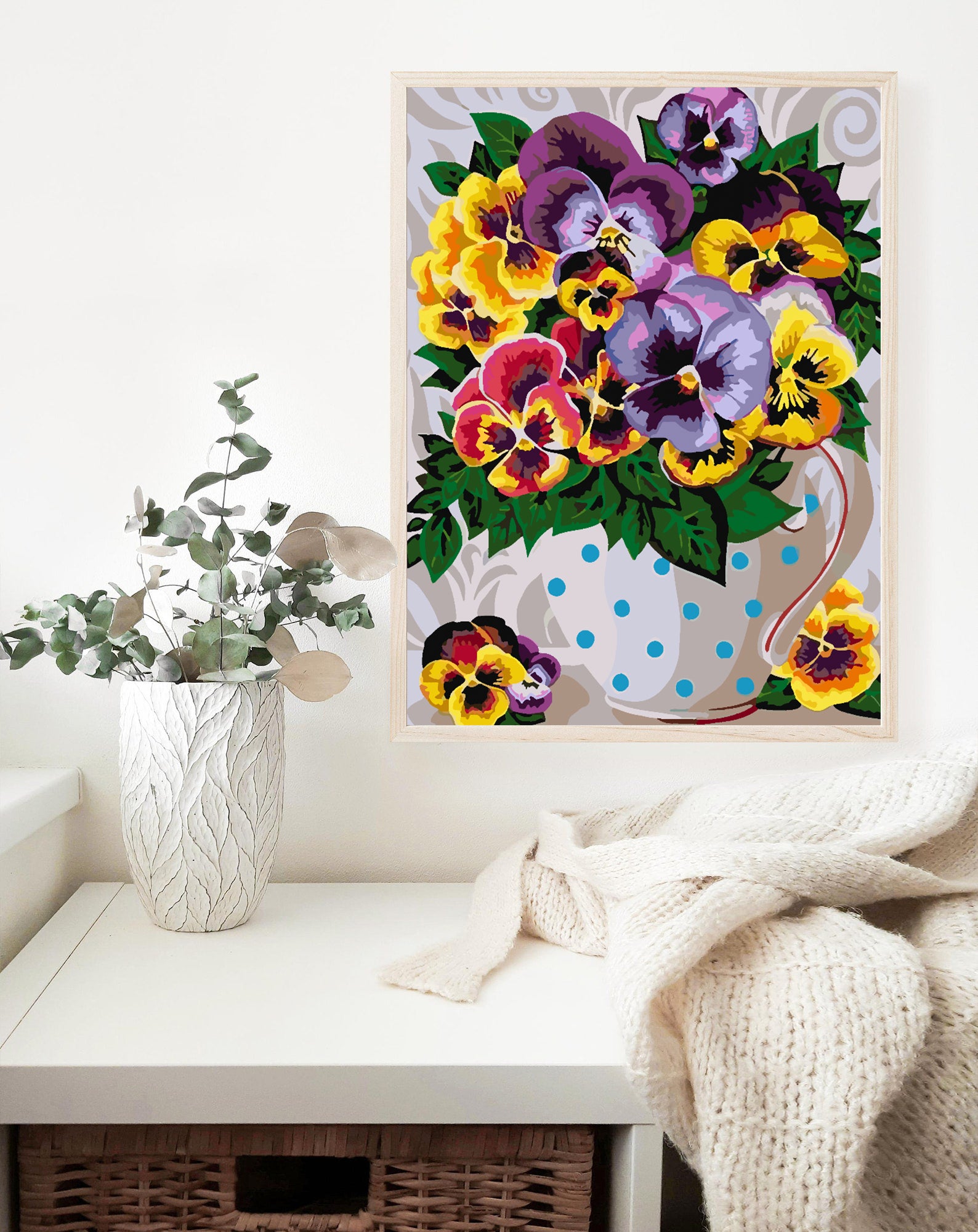 Peinture par numéros - Fleurs dans un vase 4333